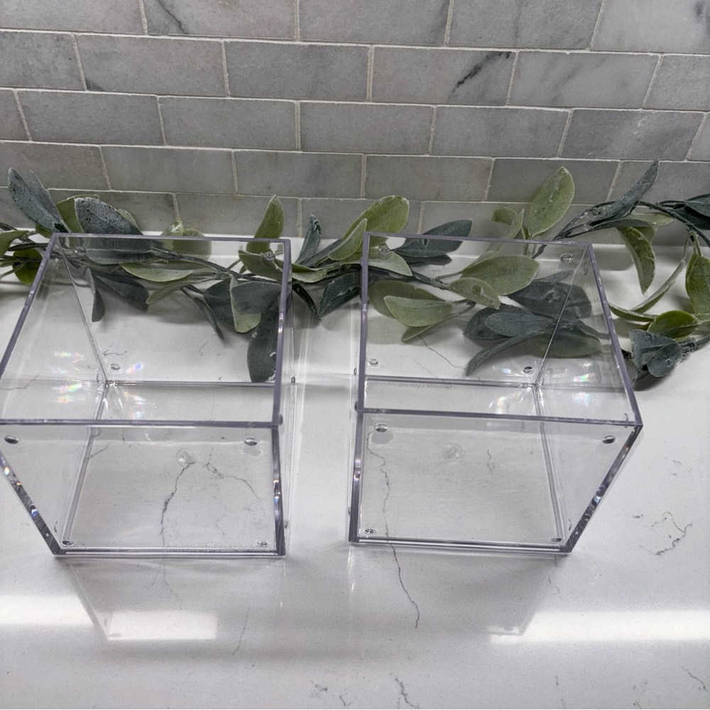 Clear Acrylic Storage Boxes - Organizing cubes